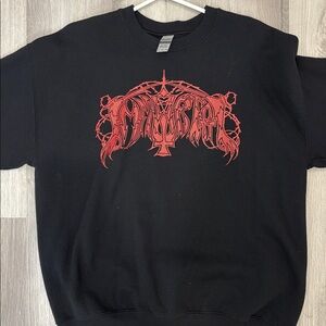Immortal Black Metal Classic/Old Logo Crewneck Sweatshirt Size Unisex Large